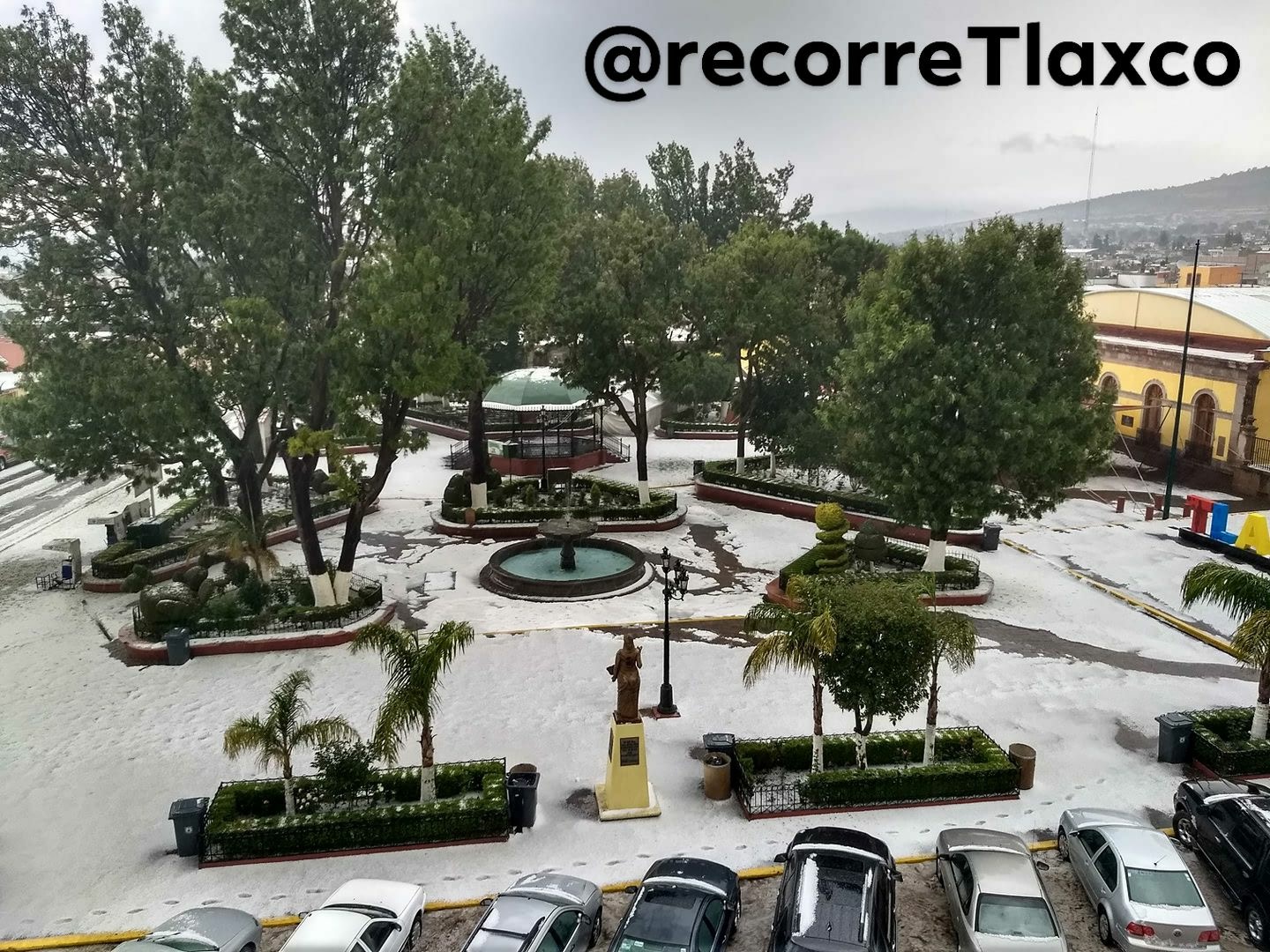 Sorprende granizada a comunidades de Tlaxco